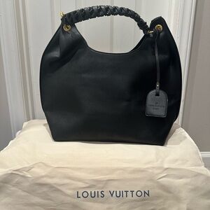 Fashion Brand Company Black Braided-Handle Shoulder Bag